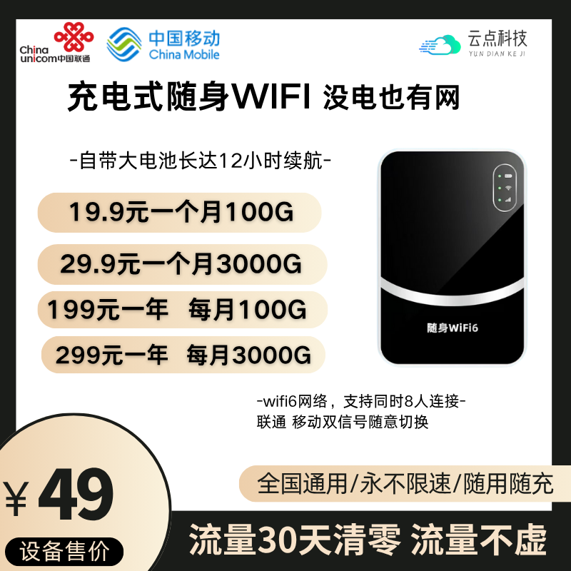 用户补偿措施(免费换随身WiFi)-云点科技